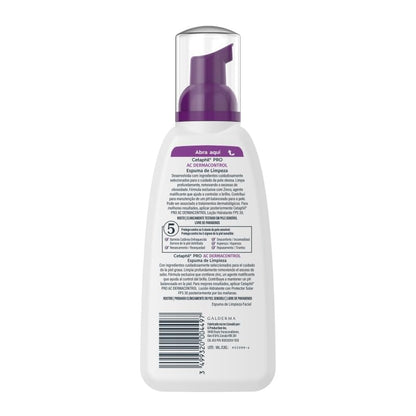 Cetaphil Pro AC Dermacontrol Espuma Facial Piel Tendencia al Acné 236ml | Con gluconato de zinc, limpia impurezas y exceso de grasa sin resecar; ayuda a equilibrar sebo, brillo y pH con efecto mate.