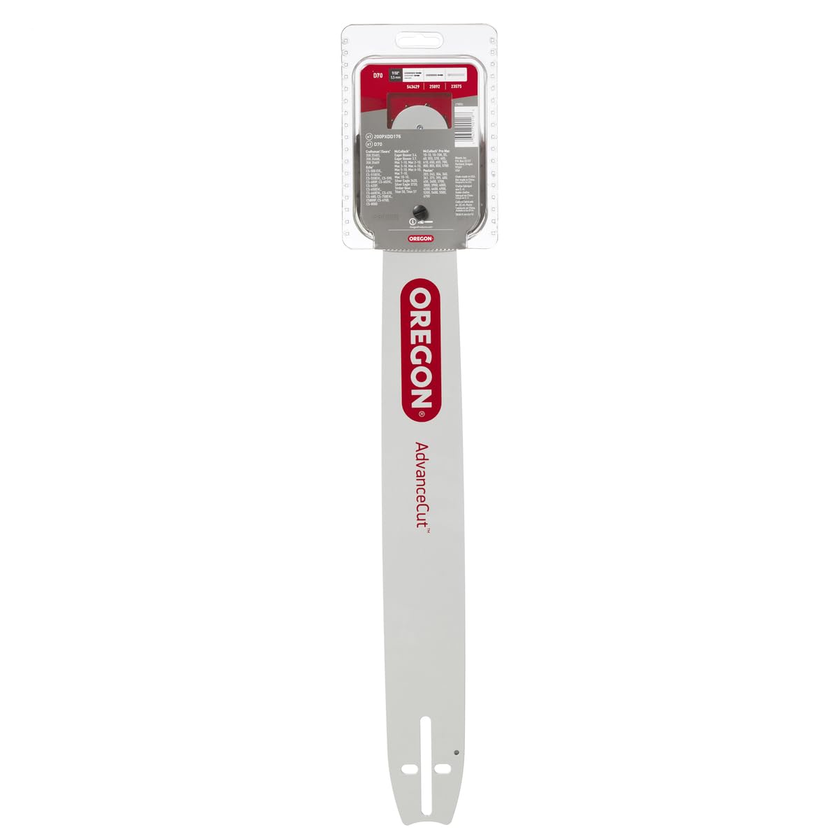 Oregon AdvanceCut Combo Barra y Cadena de Motosierra | 50.8 cm, paso 3/8 pulgadas, calibre 0.04 pulgadas, 70 eslabones, compatible múltiples marcas