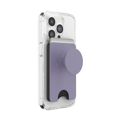 PopSockets - portafolios para teléfono con Agarre expandible, Soporte para Tarjetas de teléfono, Compatible con Carga inalámbrica, portafolios Compatible con MagSafe - Dusk
