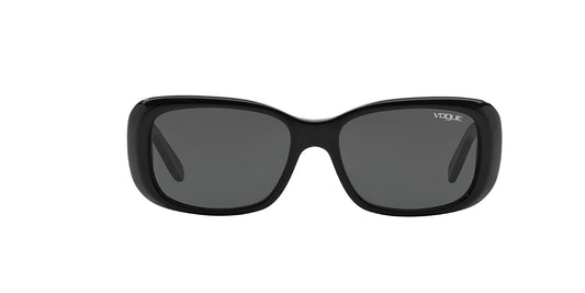 Vogue Eyewear anteojos de sol para mujer, marco de Havana oscuro, lentes degradadas café polar, 55 mm