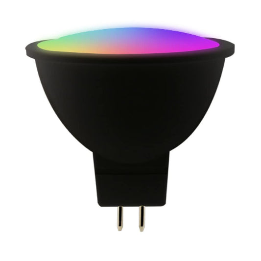 Tecnolite Connect - Foco MR16 Inteligente, Luz RGB + Blanca, Atenuable, Compatible con Alexa, Google Assistant, Atajos de Siri y App móvil, Iluminación Interior