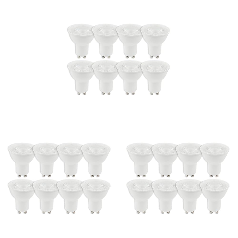 Tecnolite Focos LED Base GU10, Luz Cálida 5.5 W - 8 Unidad (Paquete de 3) - Luz suave cálida