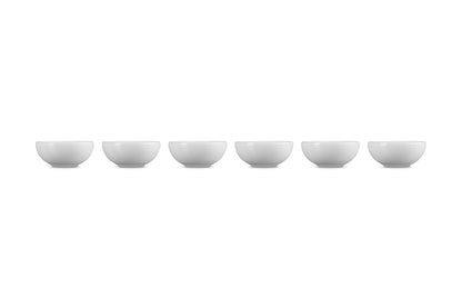 Le Creuset - Juego de 6 cuencos de Vancouver, 2 onzas, color blanco