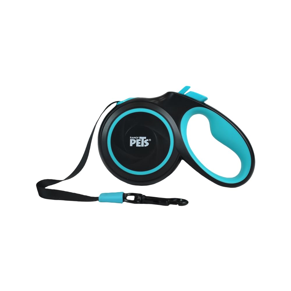 Fancy Pets Correa Retráctil Spiro para Perro, 5 m - Negra - MEDIANA