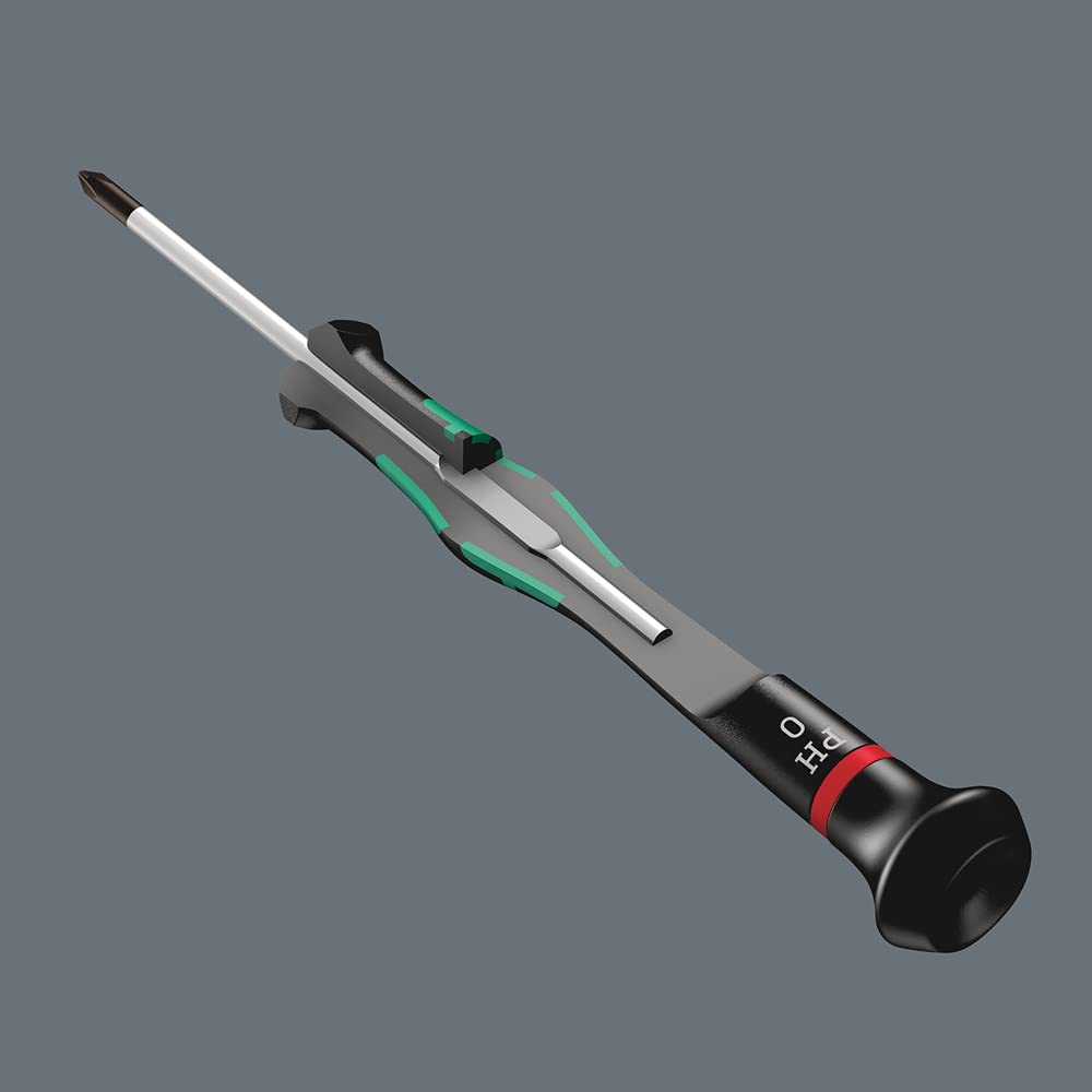 Wera 05345290001 2050 PH - Destornillador para tornillos Phillips para aplicaciones electrónicas PH 000 mm x 40 mm