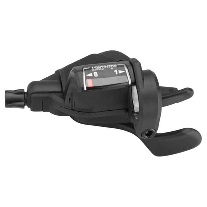 microSHIFT | Juego de palanca de cambios Mezzo | Triple | 7, 8, 9 velocidades | Indicador óptico de engranajes | Compatible con Shimano