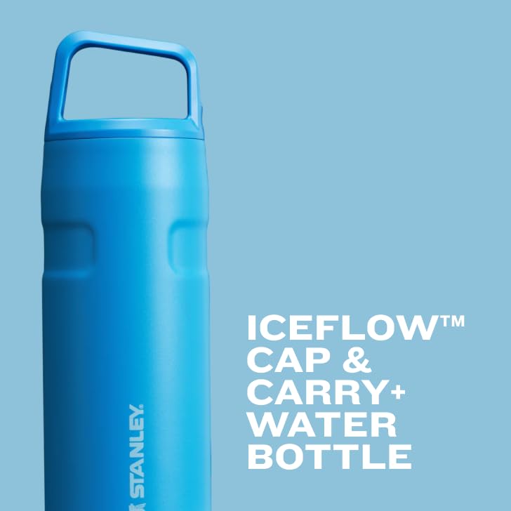 Stanley IceFlow Botella Aislada 50 oz Lavanda | Acero inoxidable reciclado 18/8, aislamiento 15 h frío, garantía de por vida, sin BPA