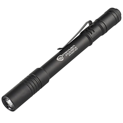 Streamlight 66134 Stylus Pro 350-Lúmenes Recargable USB LED Linterna de Bolígrafo con Cable USB y Funda de Nylon, Negra