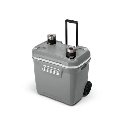 Coleman Serie 316 Hielera con Ruedas de 61,51 litros, Mantiene el Hielo por Dias, Color Gris,