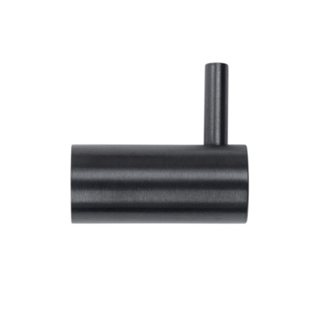 URREA INOX.06.2 Gancho Sencillo para Baño, Modelo INOX®, Acabado Negro