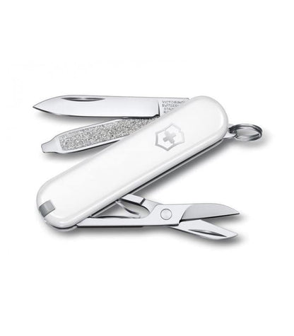 Victorinox Navaja Classic Colors, 7 Usos, Falling Snow, 58 mm, Blanco