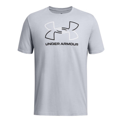 Under Armour Global Foundation - Playera de Manga Corta Playera para Hombre - (011) Mod Gray Medium Heather - Black - 3XL