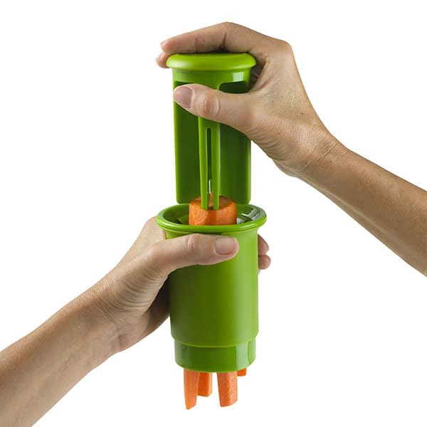 GoodCook Divisor diario de frutas y verduras – Cuartos de frutas y verduras más pequeñas, ideal para preparar comidas y platos de sartén, rebanado seguro y sin desorden