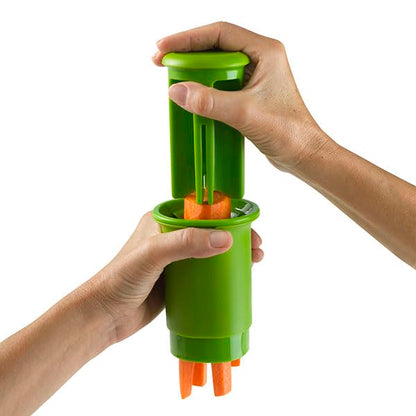GoodCook Divisor diario de frutas y verduras – Cuartos de frutas y verduras más pequeñas, ideal para preparar comidas y platos de sartén, rebanado seguro y sin desorden