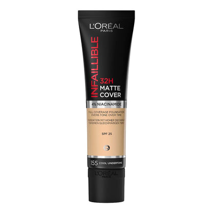 L'Oréal Paris Infallible 32H Matte Cover Base de Maquillaje Beige Doré - 155