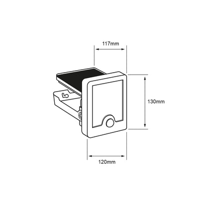 Tecnolite - Lámpara Solar LED 4 W, Luz de Día, Dirigible, Sensor de Movimiento, IP65