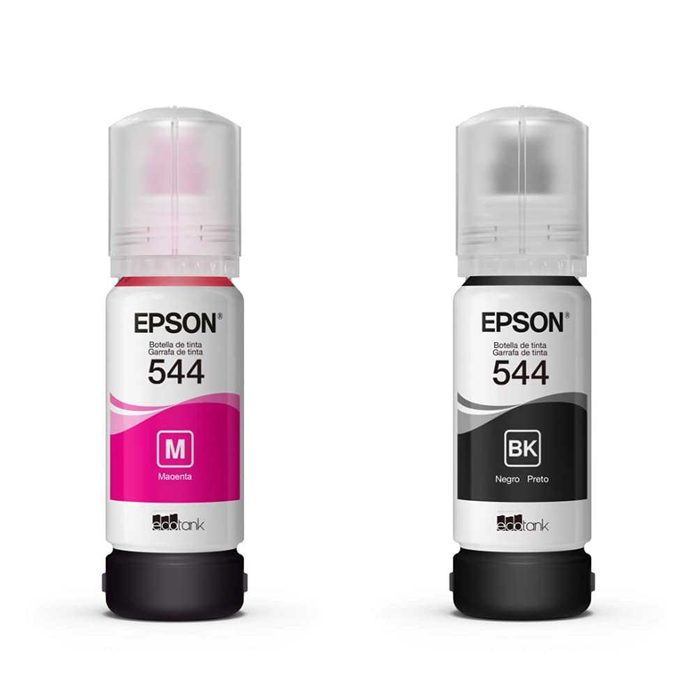 Epson Cartucho Dye para EcoTank, Colores Surtidos - Magenta - Cartucho Dye + Cartucho Negro