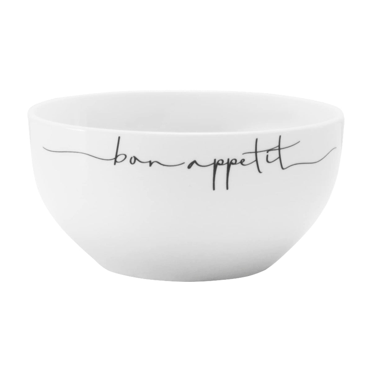 Le Bonne Table by Crown Baccara - Juego de 4 Platos Hondos, Bowls o Cuencos de Porcelana
