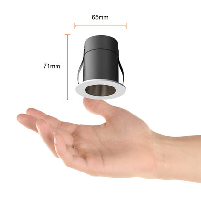 Tecnolite Lámpara Downlight LED Empotrable 7 W, IRC 90, Óptica Dark Light, Luz Suave Cálida, LED integrado