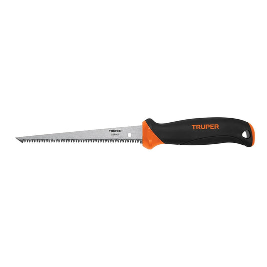 Truper STP-6X, Serrucho para plafón y muros de yeso, 6"