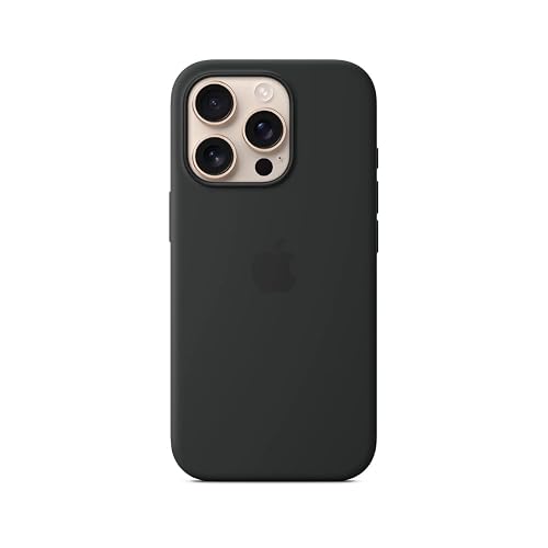 Apple Funda de silicón con MagSafe para el iPhone 16 Pro - Negro ​​​​​​​