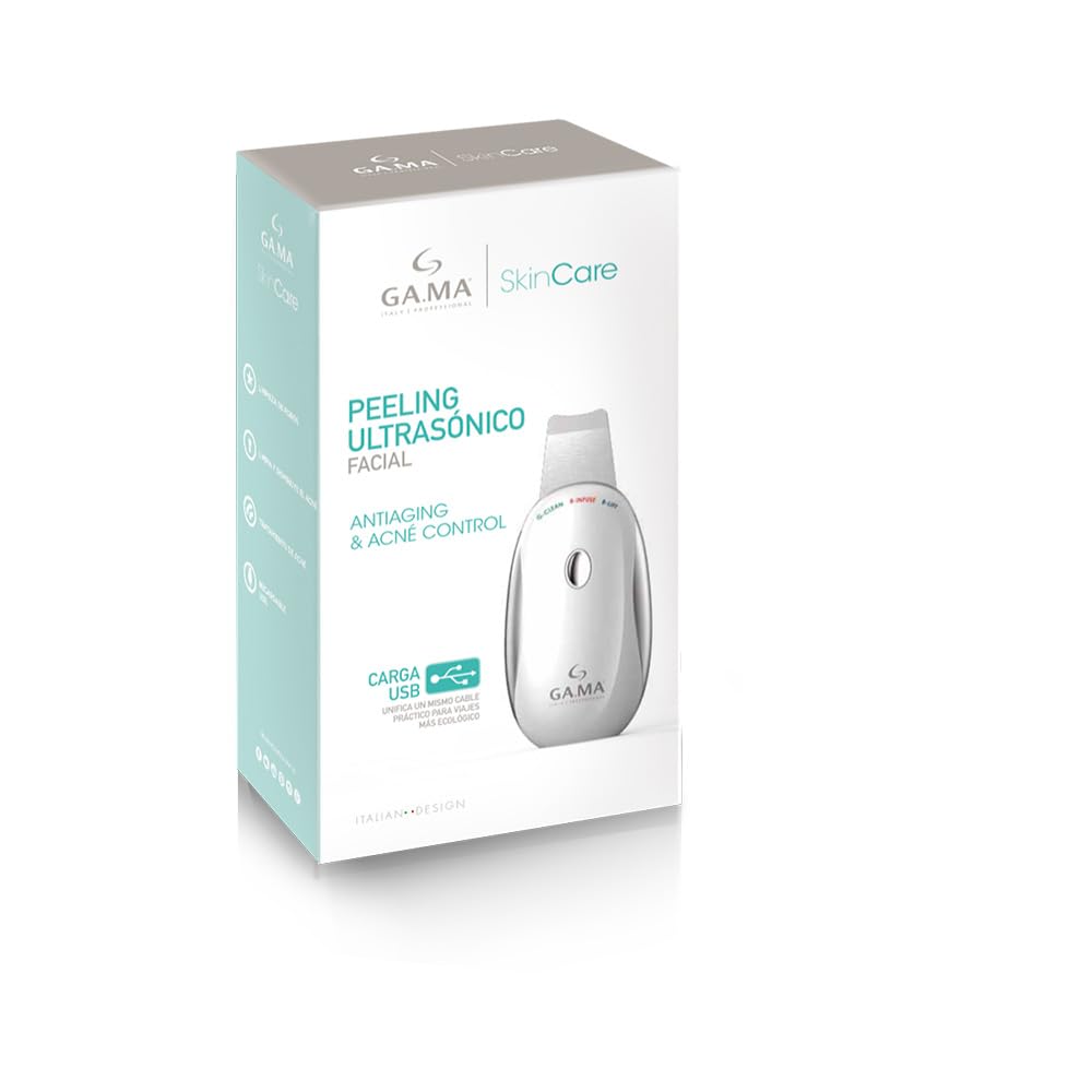 Gama Italy Scrubber Espátula Facial de Limpieza Exfoliante, Multicolor