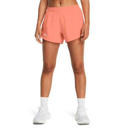 Under Armour Fly By Shorts Deportivos para Mujer - (897) Naranja acampanada - Naranja acampanada - Reflectante - G