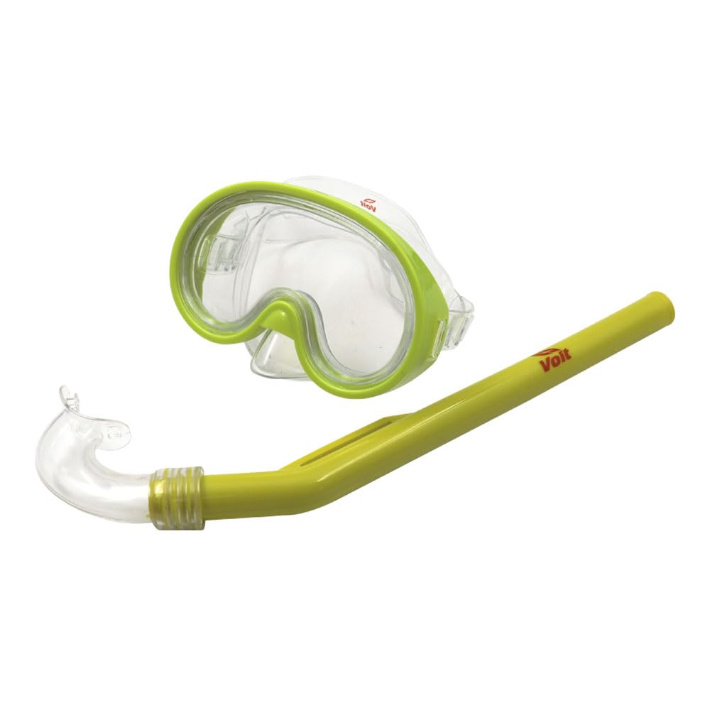 Voit Set Acuático Kit de Snorkel para niños 2 en 1 Gafas de Buceo panorámicas de Vidrio Templado y Tubo de Buceo para Entrenamiento o Practica 12+