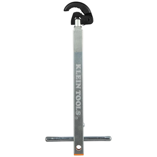 KLEIN TOOLS 68232 Llave de lavabo telescópica, llave de fontanería ajustable de 10 a 17 pulgadas con capacidad de mandíbula de 1-1/4 pulgadas, ideal para espacios de difícil acceso
