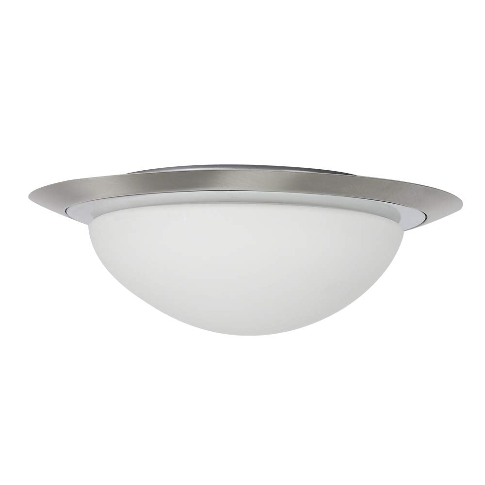 Tecnolite Lámpara LED de Techo, Luminario Circular para Sobreponer en Techo, Base E27, 100 - 240 V, Tecnolite, Color Satinado