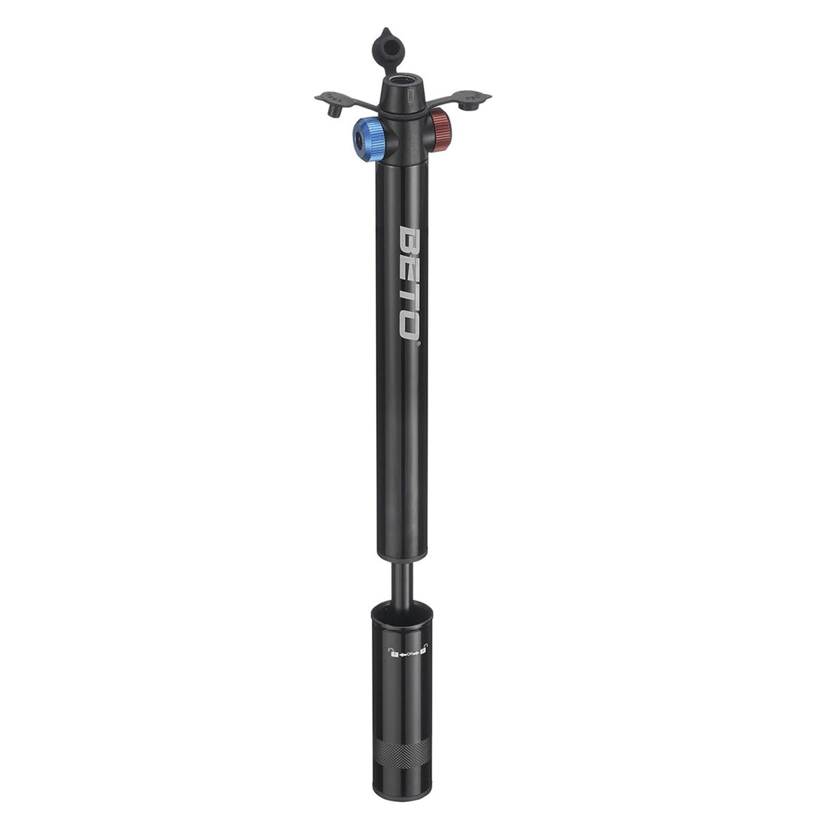 Beto Bomba CO2 CO2-008A | Aluminio | Válvula Presta/Schrader | 11 Bar / 160 PSI | Incluye 2 Cartuchos CO2 de 16g | Compacta y Portátil