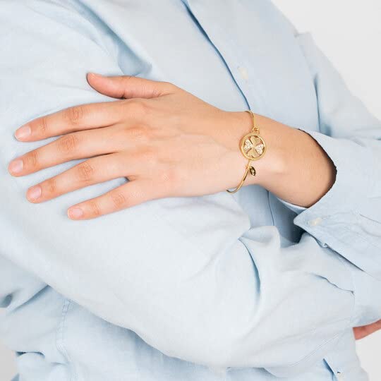 Lotus Style Pulsera millennial para dama en tono dorado
