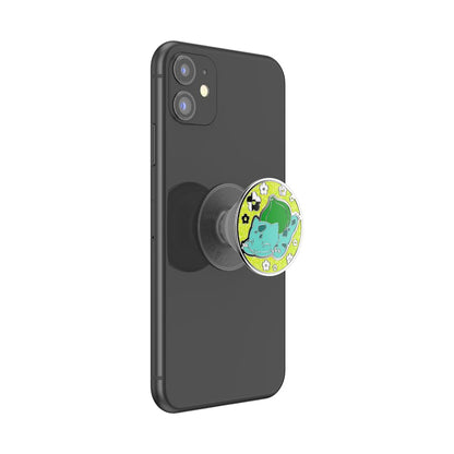 PopSockets - Soporte calcomanía para teléfono, Esmalte Bulbasaur | Sujeción cómoda y segura, anticaídas, soporte, Pokemon, Gengar, Eevee, para iPhone/iPad/Kindle/Android
