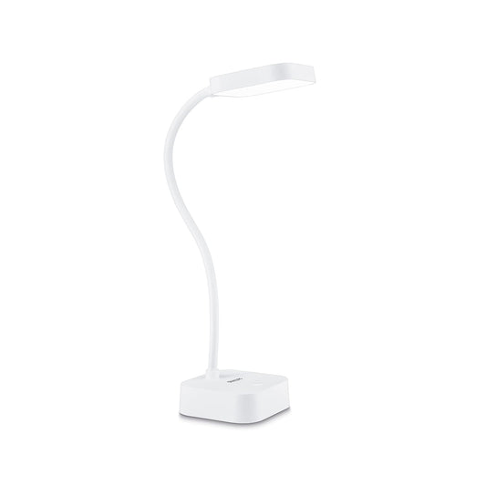 Philips LED Rock Lámpara de Mesa Portátil Color Blanco, Iluminación Ambiental, Diseño Compacto, Uso en Interiores, Batería Recargable, Luz Suave, Ideal para Escritorio o Mesas