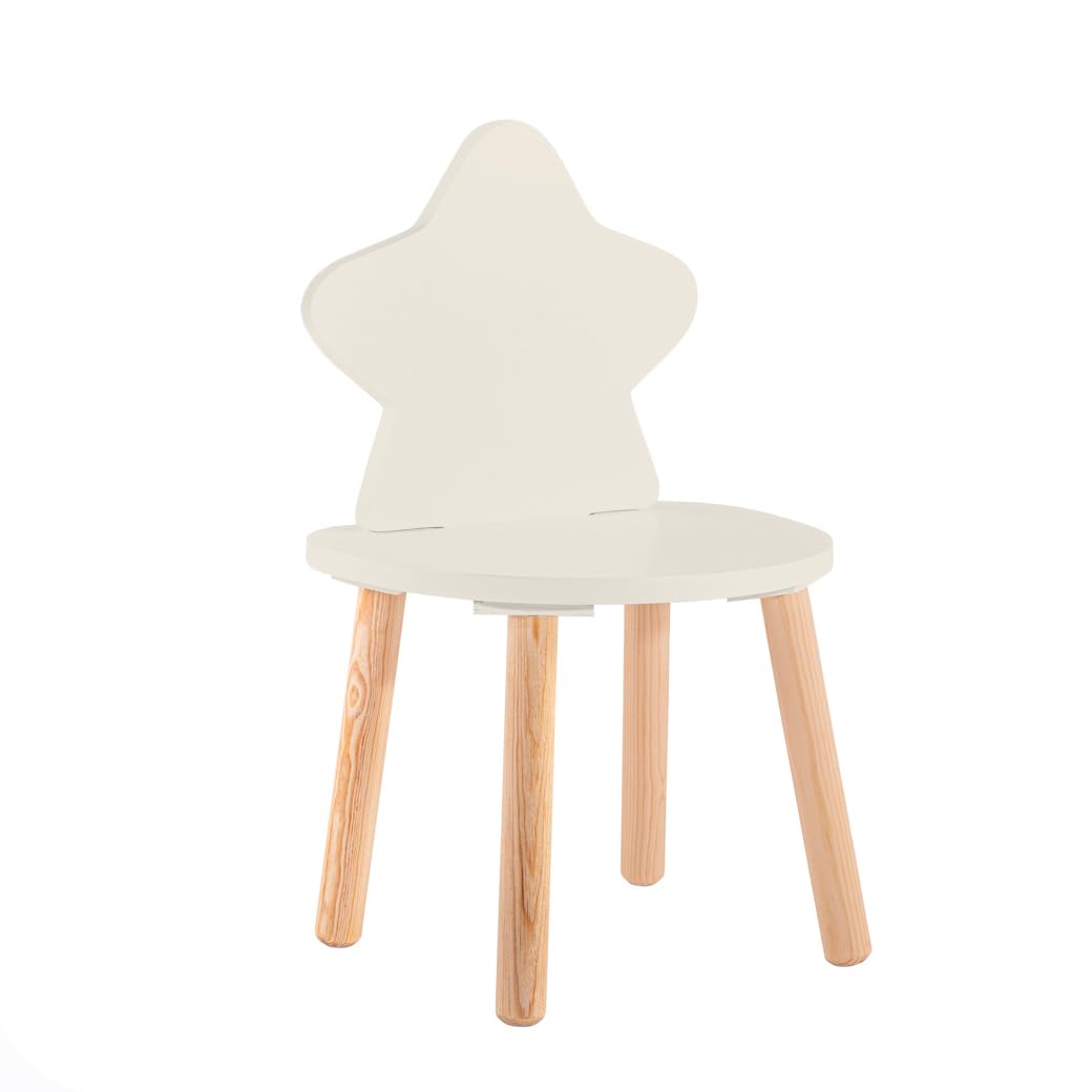 DUDUK Set de Mesa Nube con Silla Estrella - 7 Colores | Diseño Infantil (Ostión)