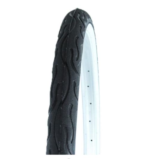 Llanta Urbana BENOTTO City 26x2.125 (57-559) | Cara Blanca con Letras Azules | Modelo P713 | para Bicicleta de Paseo