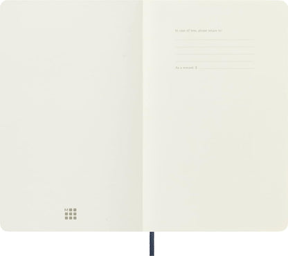 Moleskine Classic - Cuaderno de tapa blanda, diseño de lunares, punteado, Sapphire Blue