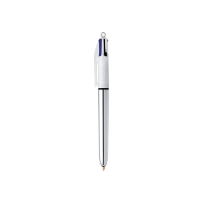 BIC 4-Color Shine Metallic Ball Pen, Medium Point (1.0 mm), Assorted, 2-Pack