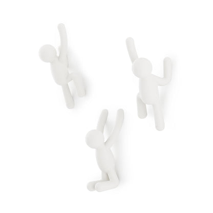 Umbra set de 3 percheros de pared Buddy - Blanco
