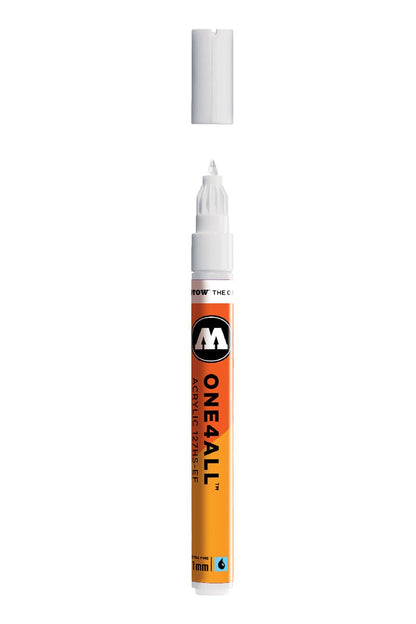Molotow Marcador Acrílico 627HS, Punta de 15 mm - 1 mm - Blanco