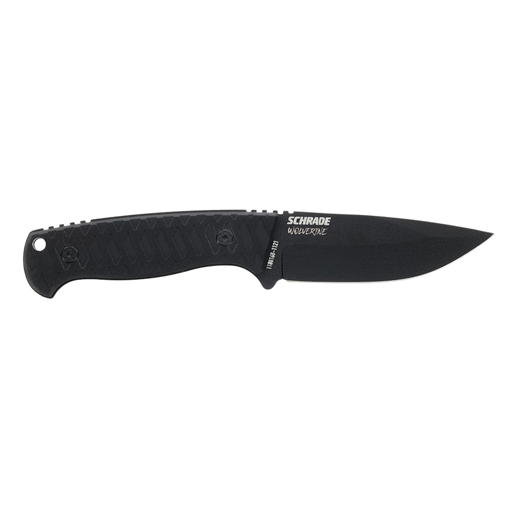 Schrade Delta Class Wolverine - Hoja fija con acero inoxidable de alto carbono de 65 millones para supervivencia al aire última intervensión