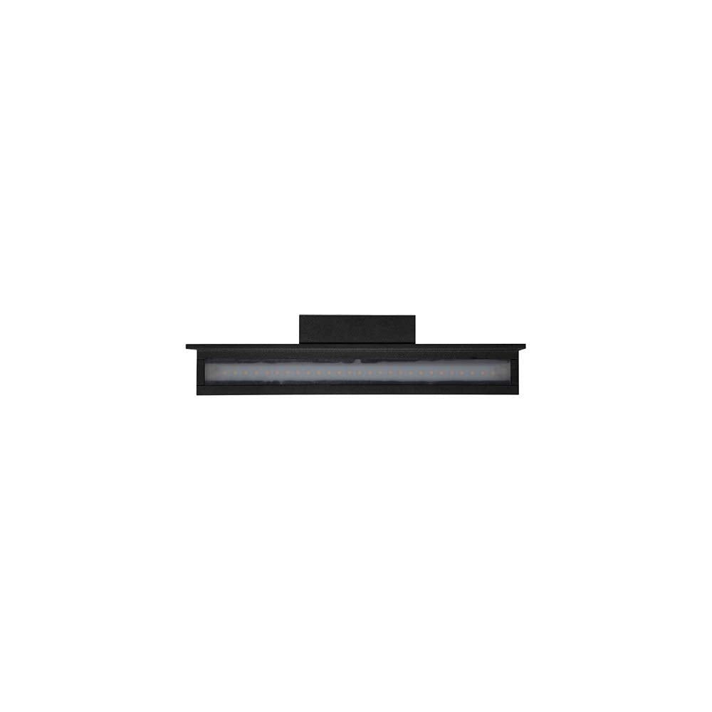 Illux de México Lámpara de pared LED, diseño moderno, aluminio, luz cálida (2700 K), ideal en salas, recepciones, ML-4605.N, Negro