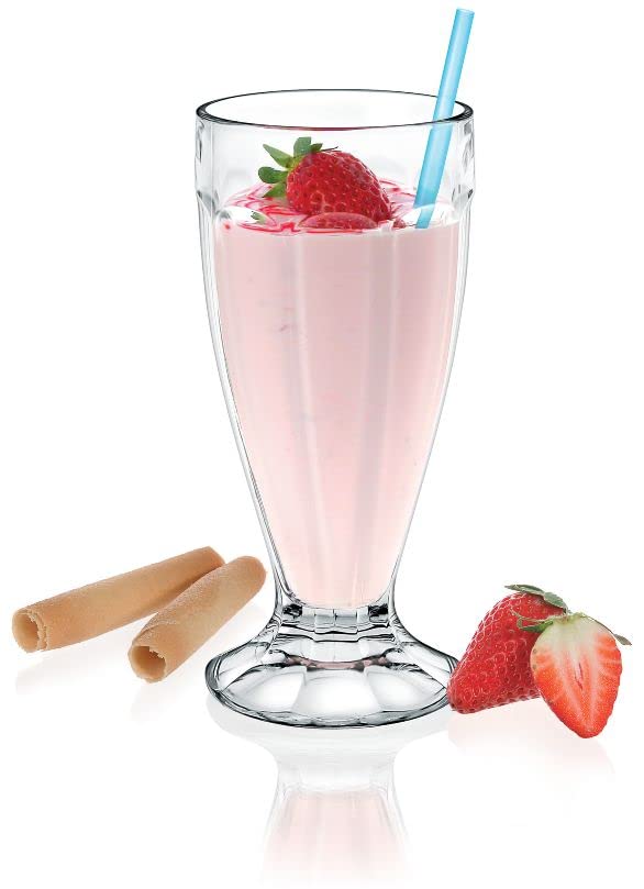 Borgonovo London - Juego de 6 Vasos De Vidrio con Capacidad 410 ml Vaso Transparente de Cristal para Restaurantes, Fiestas, Bodas, Para Agua, Té, Helado, Cerveza, Jugo, Coctél, Limonada