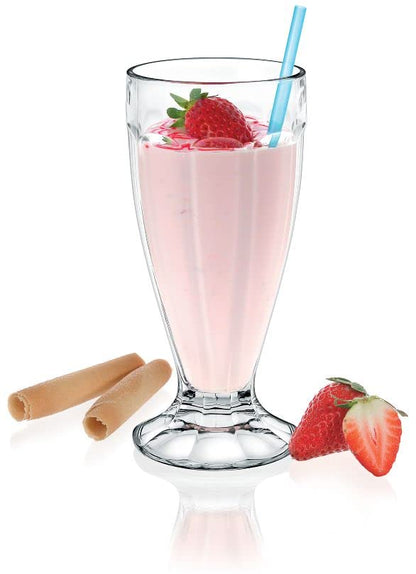 Borgonovo London - Juego de 6 Vasos De Vidrio con Capacidad 410 ml Vaso Transparente de Cristal para Restaurantes, Fiestas, Bodas, Para Agua, Té, Helado, Cerveza, Jugo, Coctél, Limonada