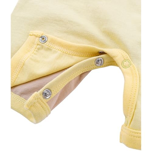 Baby Creysi Set de Disfraz 3 Piezas León Pañalero Manga Corta, Gorro y Tines Color Amarillo