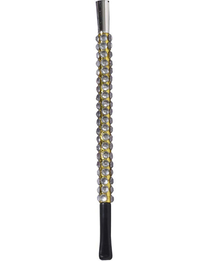 Forum Novelties Women's Vintage Hollywood Look Jeweled Cigarette Holder Costume Accessory, Black/Silver, One Size