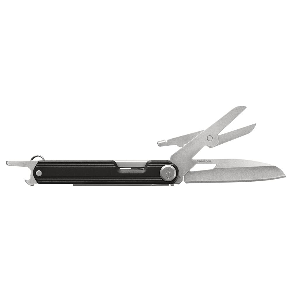 Gerber Cuchillo de Bolsillo con Destornillador y Abrebotellas - Corte delgado - Onyx