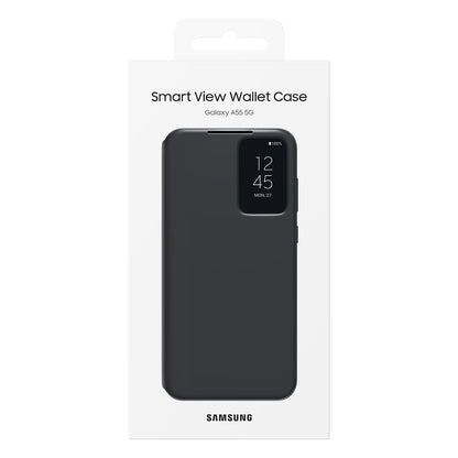 Samsung Funda para Celular Galaxy A55 Smart View Wallet Cover Color: Negro