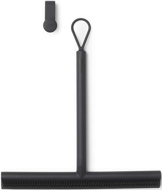 BRABANTIA | Jalador de Cristales para Baño y Cocina | Gris | 24 cm | Diseño Minimalista