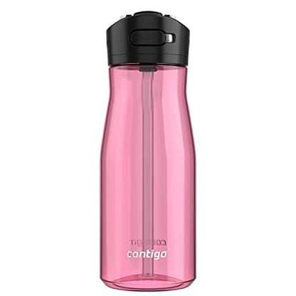 Contigo Botella de Agua Plástico Libre de BPA 710 ML Azalea con Popote Ashland Chill 2.0 Antiderrames Seguro para Viajar